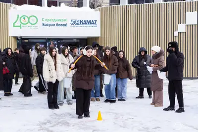 Сегодня состоялась национальная татарская игра «Хәрәкәттә-бәрәкәт»